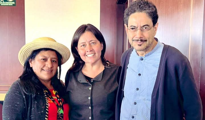 Aida Quilcué, Támara Argote, Iván Cepeda.